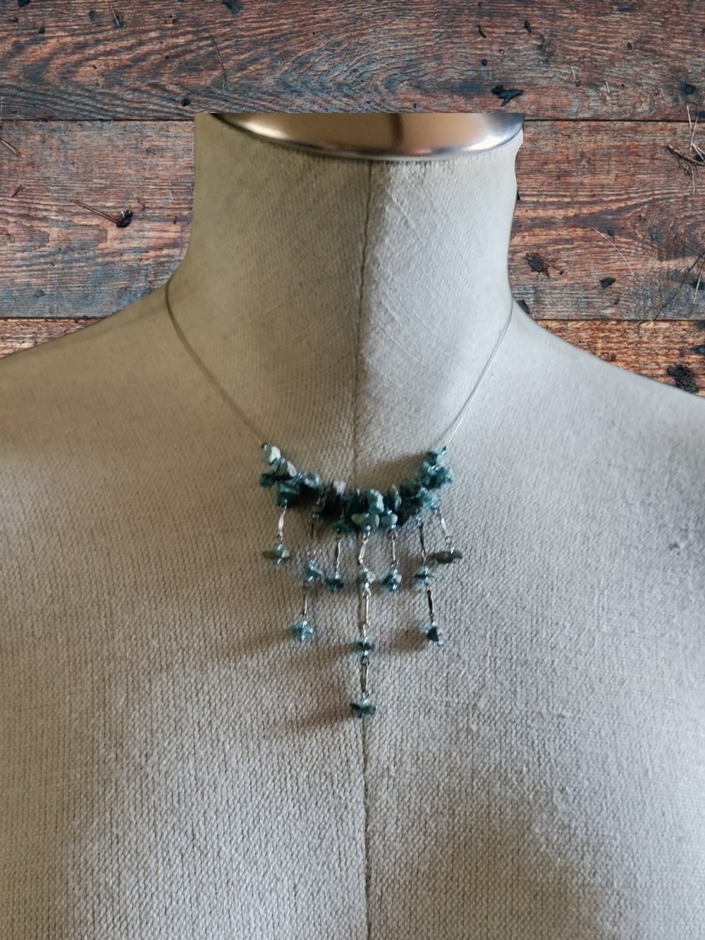 Dangle Gemstone Necklace